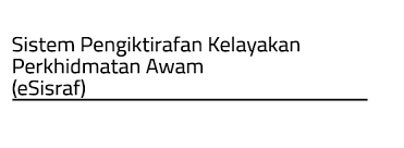 • surat pengiktirafan kelayakan akademik daripada jabatan perkhidmatan awam (jpa). Esisraf Sistem Pengiktirafan Kelayakan Perkhidmatan Awam Mqa