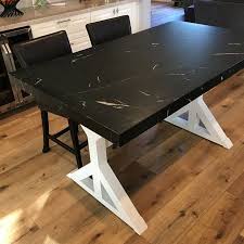 Super Table A Treteaux Robustes Jambes Avec 4 Entretoises Etsy Dining Table Legs Trestle Table Legs Table Legs