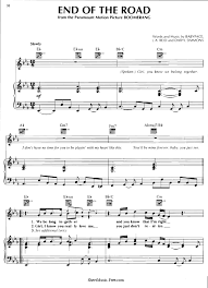 Our pieces are organised into themed books, which you can print out in pdf format, and 22 popular national songs from various countries in an easy arrangement for piano. End Of The Road Sheet Music Boyz Ii Men Sheetmusic Free Com