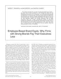 T he 36,000 members of the american marketing association (ama) represent a large and diverse crosssection of clark (1922) examines the impact of branding, advertising, price policy, distribution, competition the appendix presents the definitions of marketing that these authors and the ama. Pdf Employee Based Brand Equity Why Firms With Strong Brands Pay Their Executives Less