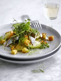 Salade De Harengs Chou Rave Et Croutons Recette Salade De Hareng Chou Rave Chou Rave Recette