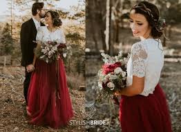 Wedding dresses & bridesmaids inspiration! 5 Romantic Red Wedding Dresses Yes You Can Wear Red Down The Aisle Love Lavender