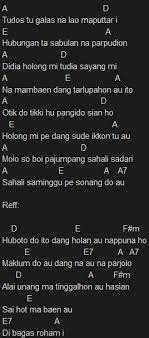 Chord Batak Tudos Tu Galas