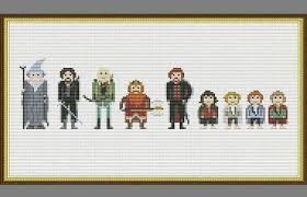 This pattern may be a little daunting, what with its use of 60 different dmc colors, but if bilbo is willing to take a journey into the wild, then there is no reason you cannot slay this pattern by untoldstitches, inspired by one of the movie posters for the hobbit: Lotr Characters Cross Stitch Pattern Lord Of The Rings Pdf Embroidery Design Pixel People Gandalf Frodo Aragorn Legolas Hobbit Tolkien Easy Cross Stitch Patterns Stitch Patterns Lotr Cross Stitch