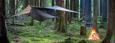 When the hammock is in place, you insert the aluminum arch poles into their sleeves to give the hammock its shape. Epic Review Lawson Blue Ridge Camping Hammock 2021