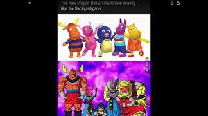 None of those are from dragon ball z. Dragon Ball Z But It Is Backyardigans Youtube