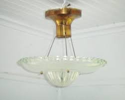 Candlewick 3 Chain Flush Mount Brass Pendent Ceiling Light Etsy Ceiling Lights Antique Ceiling Lights Antique Light Fixtures