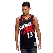 Steve nash gear is heavily stocked for men, women and youth so any sized fan can get their perfect fit. Mitchell Ness Phoenix Suns 13 Steve Nash Black Swingman Jersey Unique Fashion Store Streetwear Online Shop
