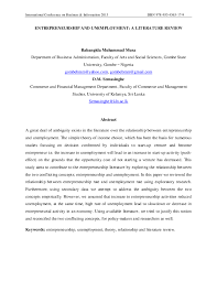 We feel hopeless.' (mother's comment, gilley 1993, p. Pdf Entrepreneurship And Unemployment A Litrature Review Babangida Musa Academia Edu