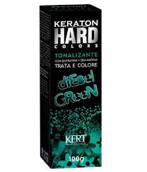Pode ser utilizado após qualquer tratamento químico capilar, por qualquer pessoa! Tonalizante Keraton Hard Colors Diesel Green 100g