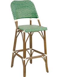 Whether you have an outdoor home bar or pub table, outdoor bar our outdoor bar stools can go almost anywhere! Rattan Aluminum Bar Stool Green Ivory