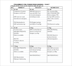 15 Production Schedule Templates Pdf Doc Free