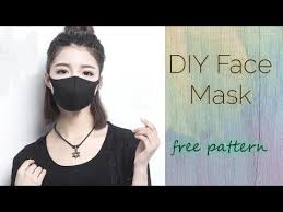 Diy Filter Replaceable Mask Free Pattern Youtube Free Pattern Mask Diy Face Mask