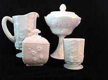 Opalescent fenton art glass vase. Milk Glass Wikipedia