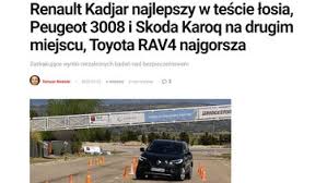Test o'tib so'ng, statistik ma'lumotlarga asoslangan, aholi. Pisza O Nas Renault W Mediach Renault Pl