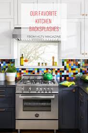 Colorful Backsplash Trends For Kitchens From Hgtv Colorful Backsplash Funky Kitchen Backsplash Trends