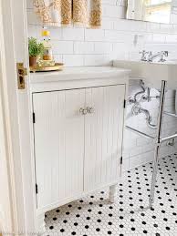 When i brought it home, the modern design and white color of the cabinet did not match my new england style interior of the bathroom (and the house itself). Ikea Vanity Hack Novocom Top