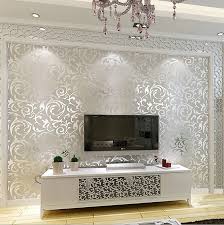 Best Deals New Luxury Silver Grey Golden Reflective Wallpapers Living Room Flooring Stereoscopic Wallpap Wallpaper Living Room Room Wallpaper Wallpaper Decor
