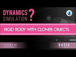 Cinema 4d Dynamics Simulation Rigid Body Cloner Object In 2020 Cinema Make Tutorial Simulation