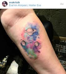 These are just a means of expressing the belief in deep space. Outer Space Planet Watercolor Tattoo Galaxy Tattoo Tattoos Space Tattoo