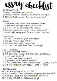Essay Checklist Essay Writing Skills School Study Tips Life Hacks For School