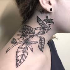 Flower tattoos look awesome on both men and women. Floral Neck Tattoo Best Tattoo Ideas Gallery