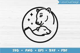Download Polar Bears Svg Cut File Polar Mama Bear With Baby Bear 741511 Cut Files Design Bundles