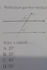 We did not find results for: 18 Perhatikan Gambar Berikut Nilai X Adalah A 20 B 30 C 40 D 50 Brainly Co Id