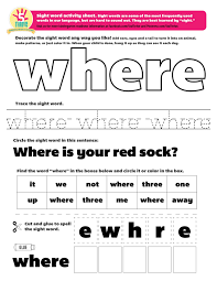 Where Did You Put The Cat This Week S Sight Word Where Sight Words Are So Sight Word Worksheets Kindergarten Worksheets Sight Words Preschool Sight Words