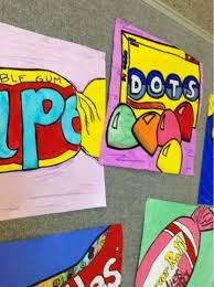 Art At Becker Middle School Pop Art Candy Paintings Painting Art Lesson Middle School Art Projects Pop Art Painting