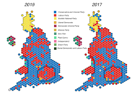 The general election was held on thursday, 12 december 2019. Uk Election Results Cartogram Comparing 2019 And 2017 1646 1172 Mapporn