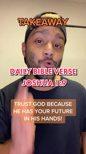 Daily Bible Verse: Joshua 1:9 #bible#christiantiktok#Thejesusclubs#jesus