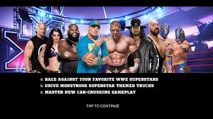 Espectaculares carreras de camiones monstruo. Crush Cars With Wrestling Stars In Mmx Racing Featuring Wwe