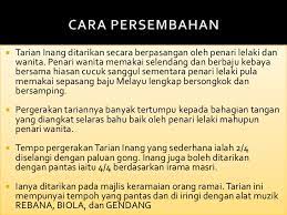 May 04, 2021 · tarian ini biasanya ditarikan secara berpasangan yang mana penari perempuan memakai selendang sebagai alat tari utama. Kostum Tarian Inang