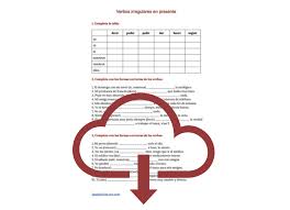 Verbos Irregulares En Presente Ejercicios Y Conjugacion En 2020 Verbos Irregulares Verbos Ejercicios De Espanol