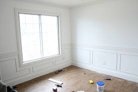 This post contains amazon affiliate links. Adding Wainscoting In The Nursery One Room Challenge Week 2 Chris Loves Julia