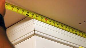 how to install crown molding on kitchen