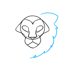 Anime lion drawing at getdrawings. Cartoon Easy Lion Face Drawing For Kids