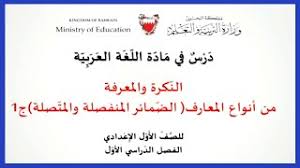 اللغة العربية للصف الأول إعدادي النكرة والمعرفة من أنواع المعارف الجزء الأول Youtube