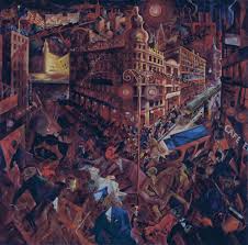 George Grosz Metropolis 1916 To 1917 Oil On Canvas 100 X 102 Cm Museo Thyssen Bornemisza Madrid Style Expressionism Museo Thyssen Arte Arte Contemporaneo