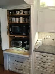 No Counter Clutter Appliance Cabinet Microwave Toaster Oven Coffee Maker Small Appliance Storag Appliances Storage Microwave Toaster Oven Kitchen Storage