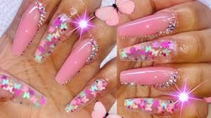Butterfly nail art designs are. Polygel Nails Matte Glitter Butterfly Nails Femi Beauty Method Burano Glitter Polygel Kit Youtube