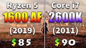 Has an integrated gpu, which allows to run the system without a dedicated graphics card, unlike the amd. Ryzen 5 1600 Af Vs Core I7 2600k Pc Gaming Benchmark Test Youtube