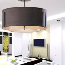 4.8 out of 5 stars. Fabric Drum Semi Flush Mount Light Dining Room 3 4 Lights Rustic Style Led Light Fixture In Black Beautifulhalo Com