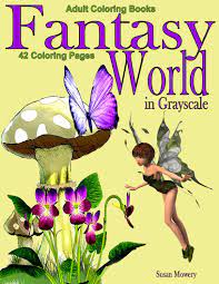 Download Fantasy World Coloring Book For Adults Digital Download