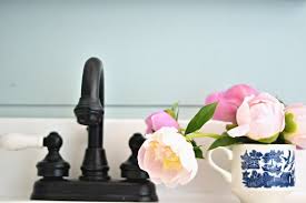 Paint the faucet using an automotive spray paint or similar metal paint. Painted Faucet In 5 Easy Steps The Weathered Fox