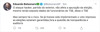 Meme generator, instant notifications, image/video download, achievements and. Eduardo Bolsonaro Usa Ataque De Hackers Ao Tse Para Promover Voto Impresso Poder360