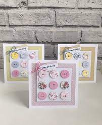 This is a simply diy. 140 Cards With Buttons Ideas Cards Button Cards Cards Handmade