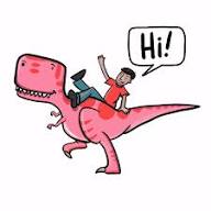 Hi Greeting Sticker - Hi Greeting Dinosaur - Discover & Share GIFs