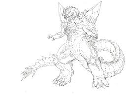 Cartoon godzilla coloring page from godzilla category. Pin On Godzilla